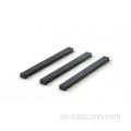 Conector hembra de 1,27 mm de una sola fila recto 22P